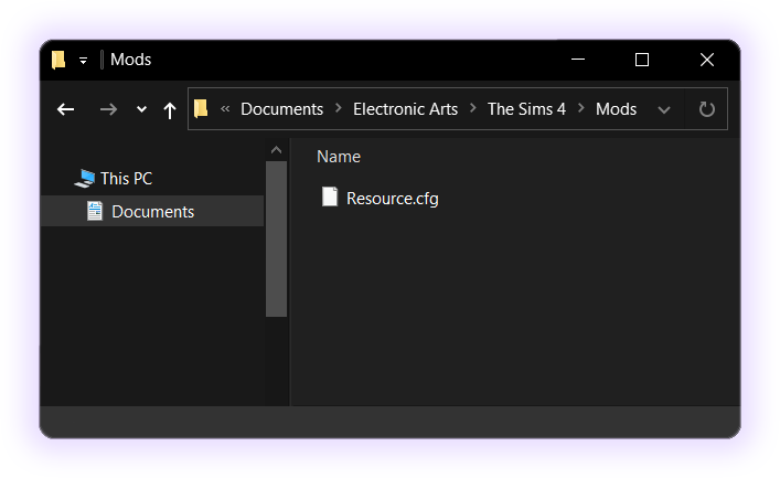 Mods directory location