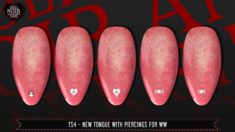 Tongue with Piercings for Wicked Whims (Public Version)