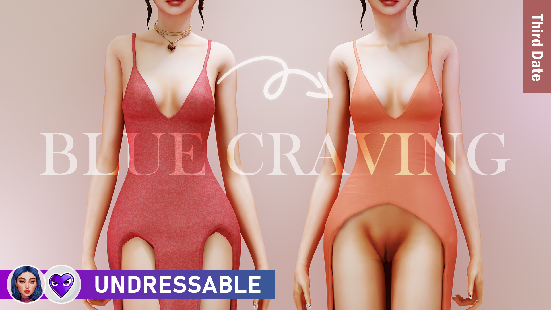 Blue Craving - 3d Date - Aurora Dress