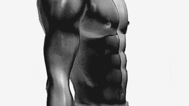 Detailed THOR male top mesh with veins