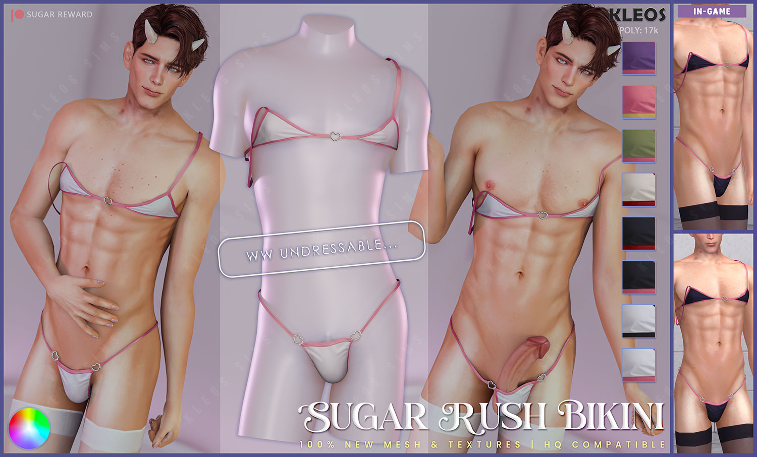 Sugar Rush Male Bikini ~UNDRESSABLE~