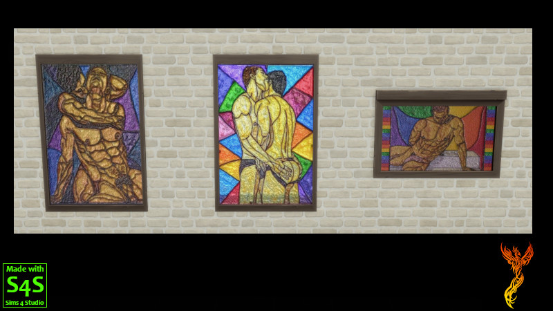 Gay Adult-Themed Stained Glass Windows
