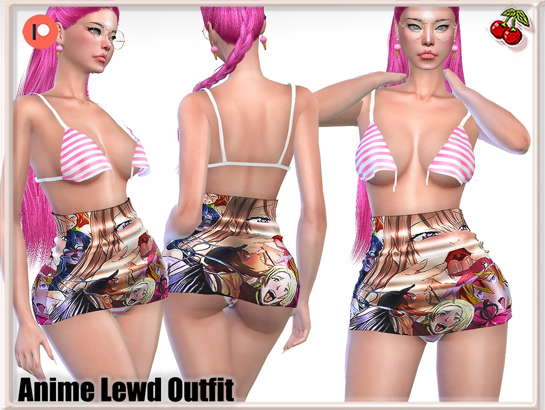 Anime Lewd Outfit (•̀_•́ ) ԅ(´ ❥ `ԅ)