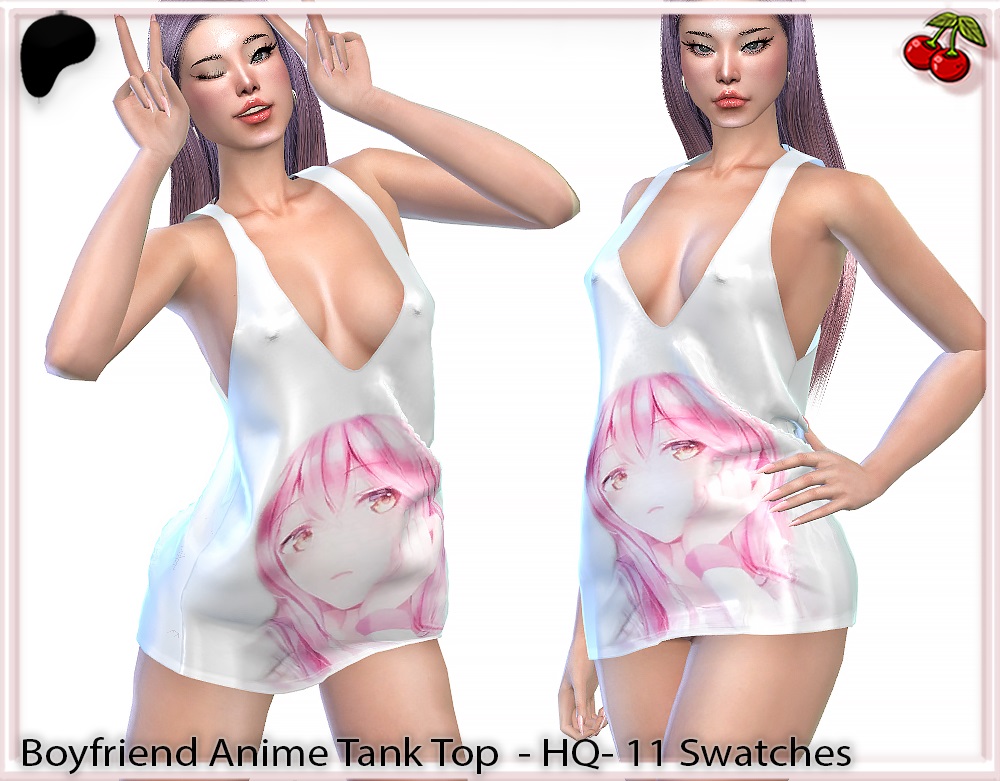 ❤️‍🔥Boyfriend Anime Tank Top Dress