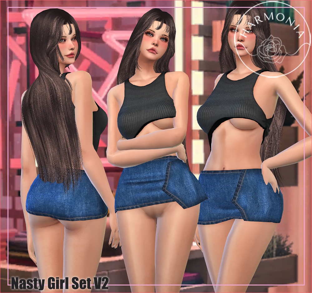 Nasty Girl Set V2 (undressable)