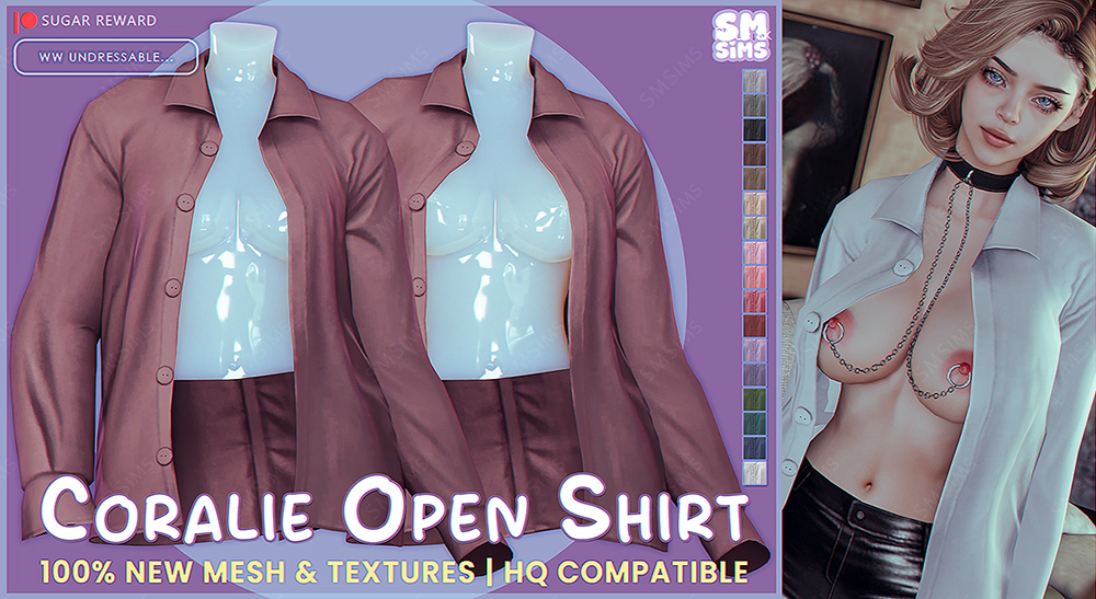 Coralie Open Shirt ~UNDRESSABLE~